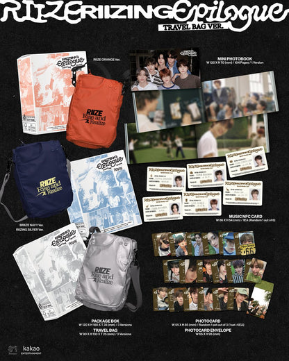 [PREORDER] RIIZE - RIIZING : EPILOGUE TRAVEL BAG VER. (LIMITED EDITION) RANDOM