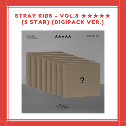 [PREORDER] STRAY KIDS - VOL.3 ★★★★★(5 STAR) (DIGIPACK VER.)