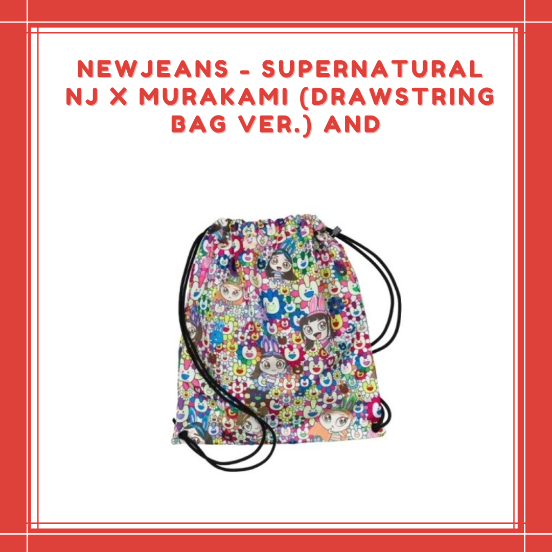 [PREORDER] WEVERSE NEWJEANS - SUPERNATURAL NJ X MURAKAMI (DRAWSTRING BAG VER.)