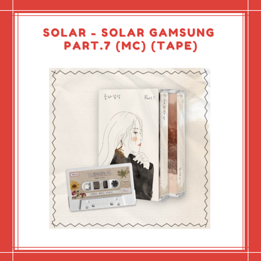 [PREORDER] SOLAR - SOLAR GAMSUNG PART.7 (MC) (TAPE)