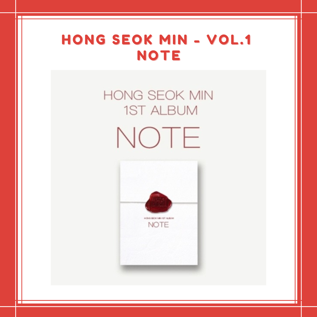 [PREORDER] HONG SEOK MIN - VOL.1 NOTE