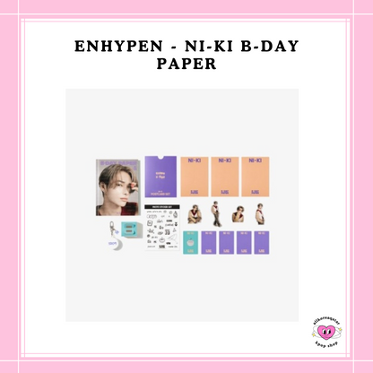 [PREORDER] ENHYPEN - NI-KI B-DAY PAPER