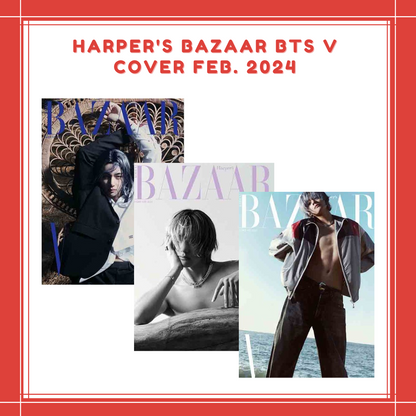 [ON HAND] HARPER'S BAZAAR BTS V COVER FEB. [2024]