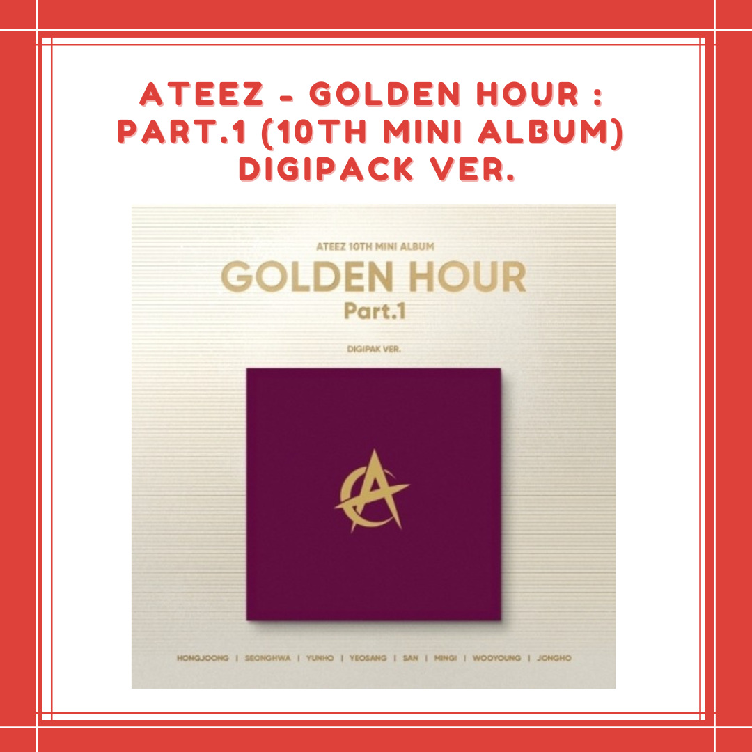 [PREORDER] ATEEZ - GOLDEN HOUR : PART.1 (10TH MINI ALBUM) DIGIPACK VER.