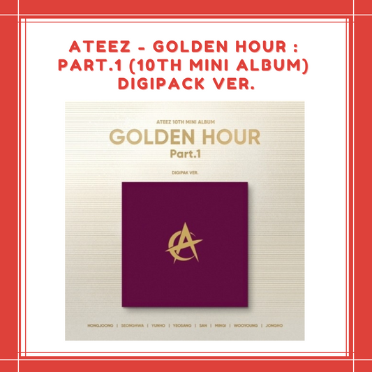 [ON HAND] ATEEZ - GOLDEN HOUR : PART.1 (10TH MINI ALBUM) DIGIPACK VER.