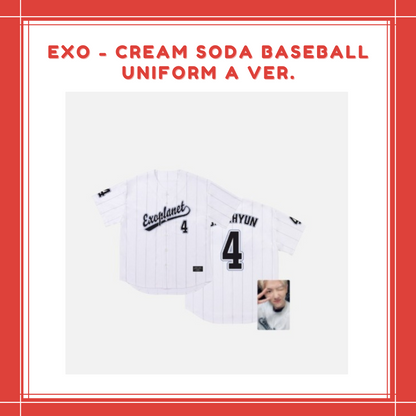 [PREORDER] EXO - CREAM SODA BASEBALL UNIFORM A VER.