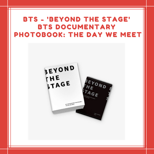 [PREORDER] BTS - 'BEYOND THE STAGE' BTS DOCUMENTARY PHOTOBOOK : THE DAY WE MEET