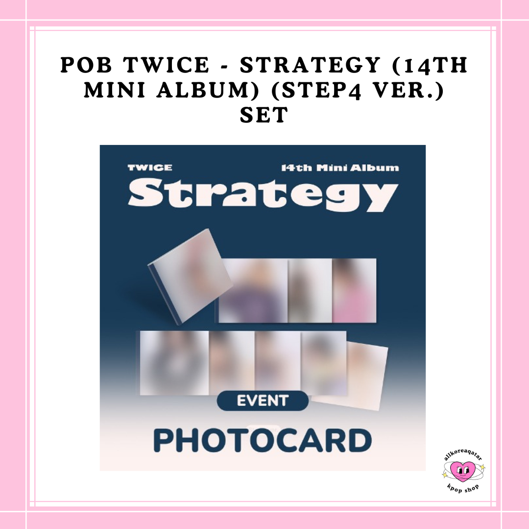 [PREORDER] POB TWICE - STRATEGY(14TH MINI ALBUM) (STEP4 VER.) SET