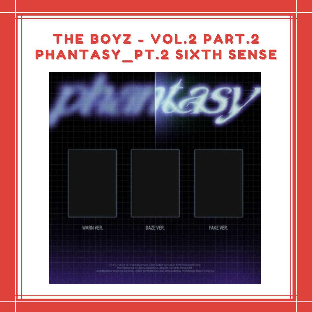 [PREORDER] THE BOYZ - VOL.2 PART.2 PHANTASY_PT.2 SIXTH SENSE