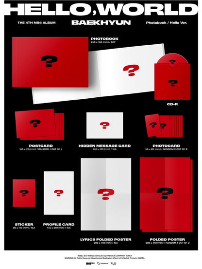 [PREORDER] BAEKHYUN - HELLO, WOLRD (4TH MINI ALBUM) (PHOTOBOOK VER.)