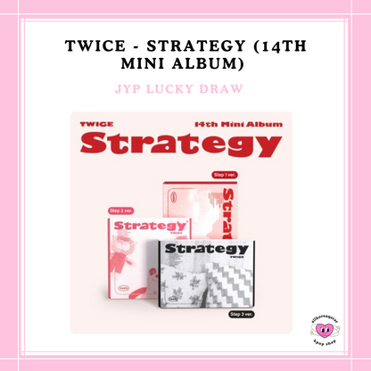 [PREORDER] JYP LUCKY DRAW TWICE - STRATEGY (14TH MINI ALBUM)