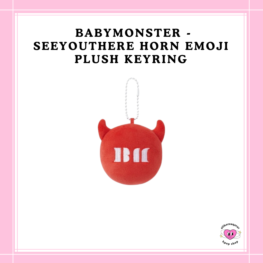 [PREORDER] BABYMONSTER - SEEYOUTHERE HORN EMOJI PLUSH KEYRING