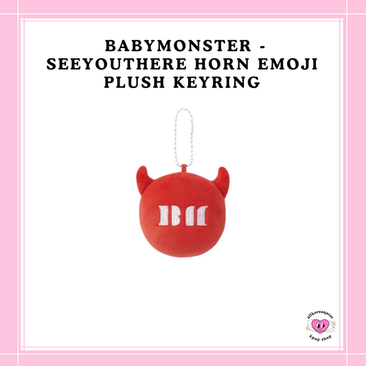 [PREORDER] BABYMONSTER - SEEYOUTHERE HORN EMOJI PLUSH KEYRING