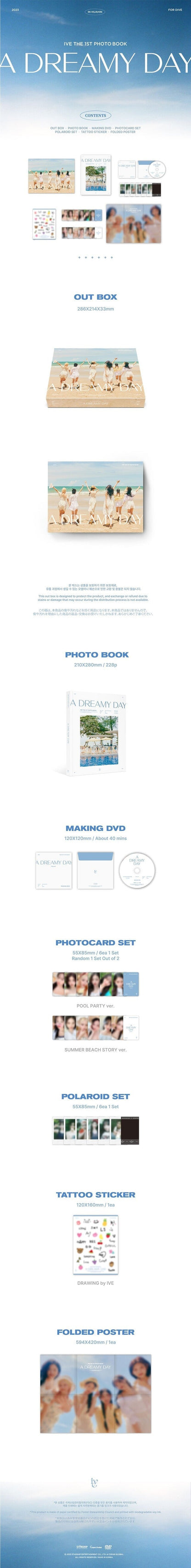 [PREORDER] STARSHIP IVE - THE 1ST PHOTOBOOK A DREAMY DAY