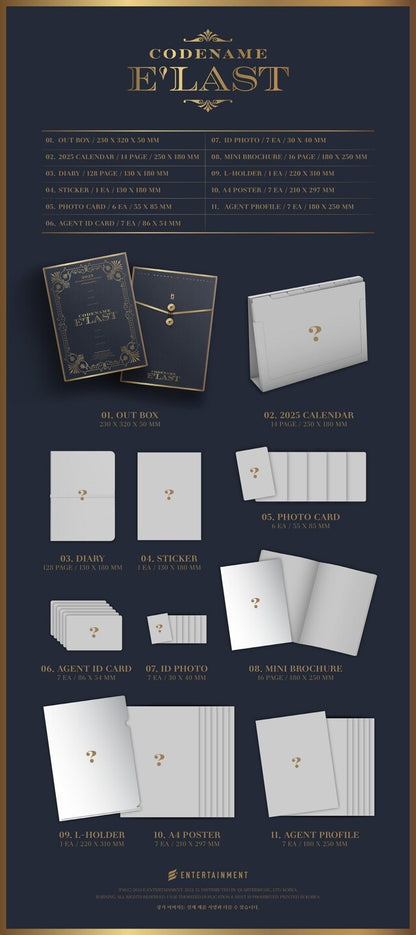 [PREORDER] E'LAST - 2025 SEASON'S GREETINGS CODENAME : E'LAST