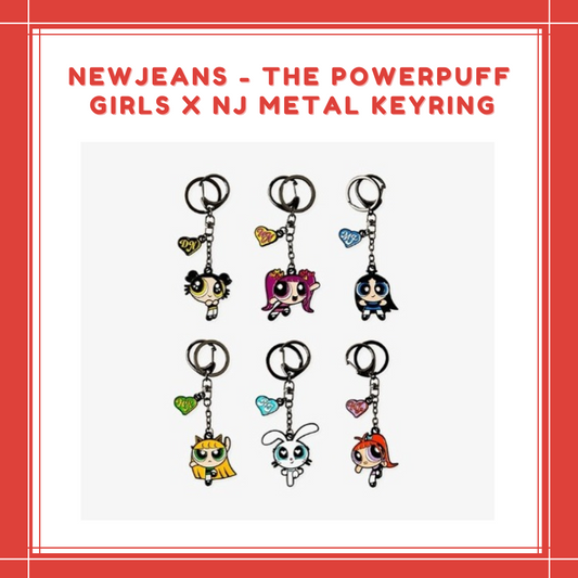 [PREORDER] NEWJEANS - THE POWERPUFF GIRLS x NJ METAL KEYRING