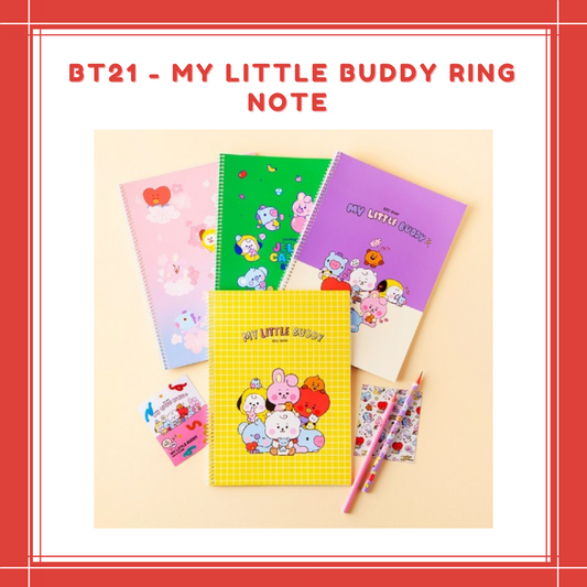 [ON HAND] BT21 - MY LITTLE BUDDY RING NOTE