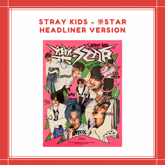 [ON HAND] JYP SHOP STRAY KIDS - 樂-STAR HEADLINER VER