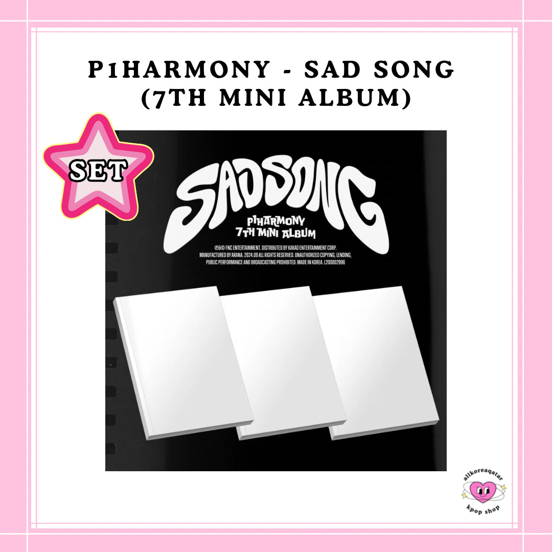 [PREORDER] P1HARMONY - SAD SONG (7TH MINI ALBUM) SET + POB