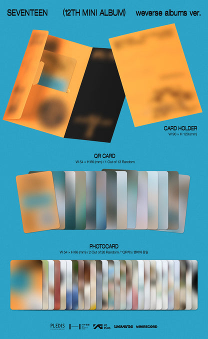 [PREORDER] SEVENTEEN - SEVENTEEN (12TH MINI ALBUM) (WEVERSE ALBUM VER)