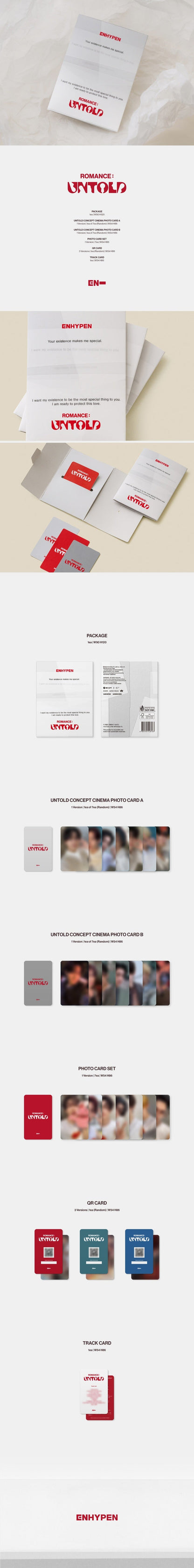 [PREORDER] ENHYPEN - ROMANCE : UNTOLD (WEVERSE ALBUMS VER.)