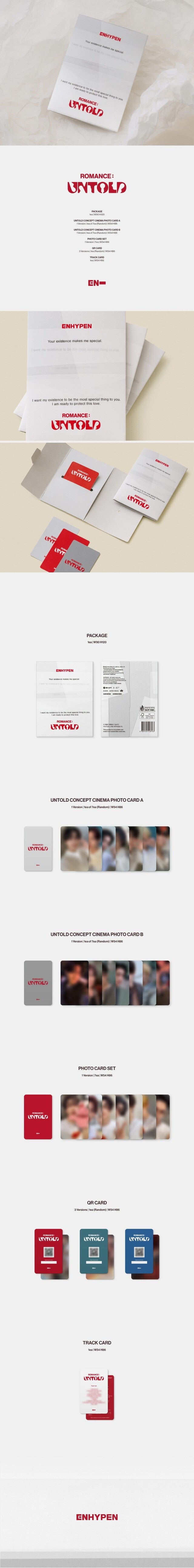 [PREORDER] WEVERSE ENHYPEN - ROMANCE : UNTOLD (WEVERSE ALBUMS VER.)