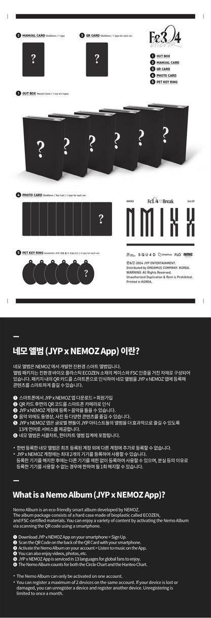 [PREORDER] JYP SHOP NMIXX - Fe3O4: BREAK (PLATFORM_NEMO VER.)