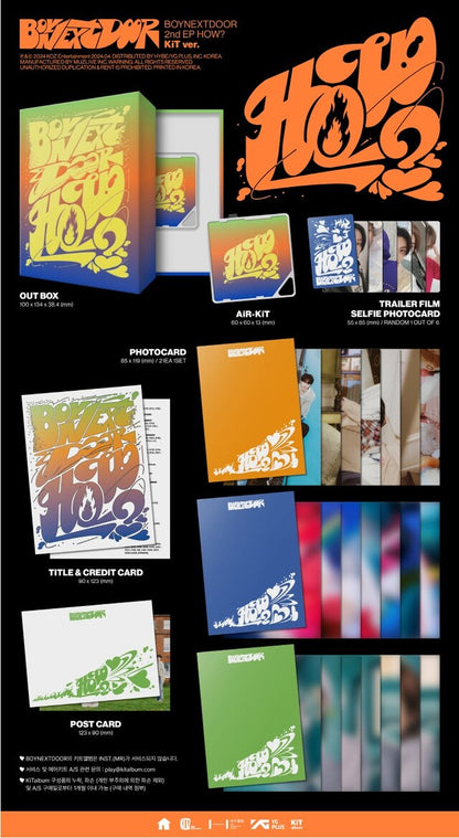 [PREORDER] BOYNEXTDOOR - 2ND EP HOW? (KIT VER.)