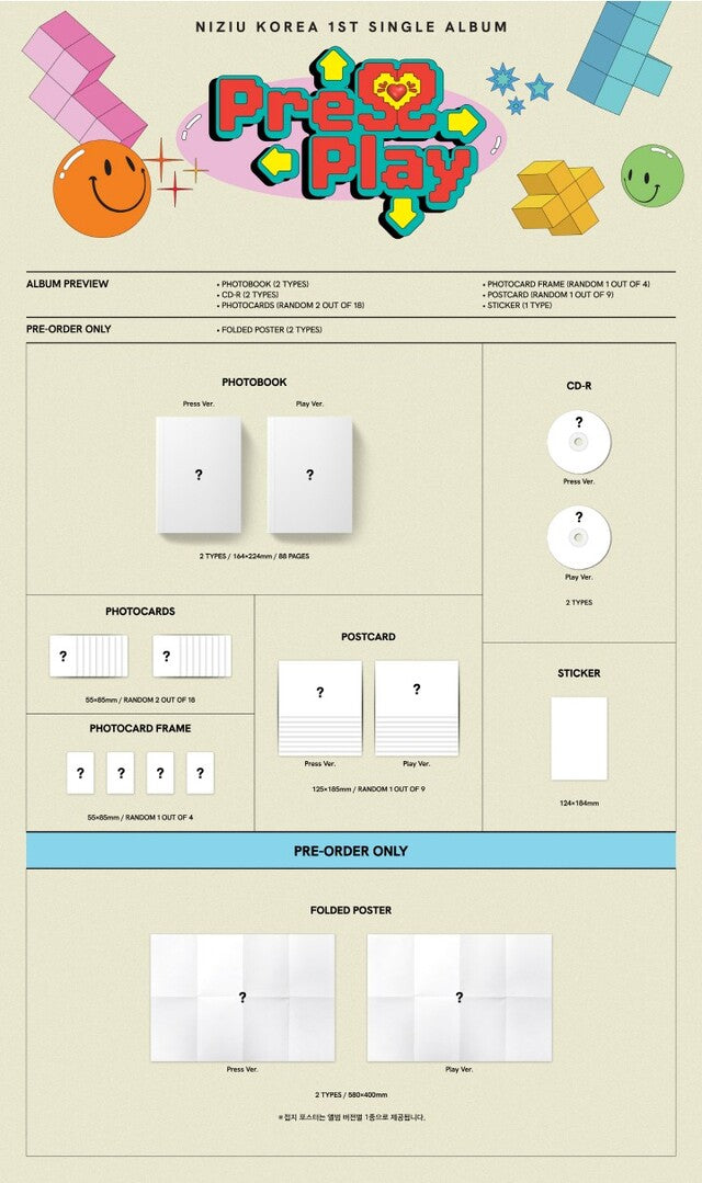 [PREORDER] NIZIU - PRESS PLAY (1ST SINGLE ALBUM)