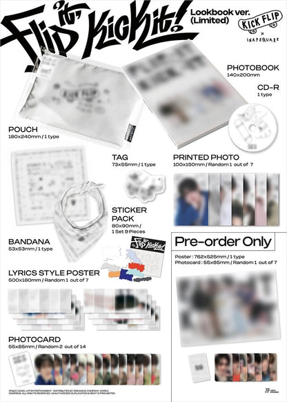 [PREORDER] POB KICKFLIP - FLIP IT, KICK IT! (1ST MINI ALBUM) LOOKBOOK VER.