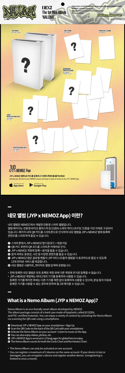 [PREORDER] NEXZ - NALLINA (1ST MINI ALBUM) PLATFORM NEMO VER