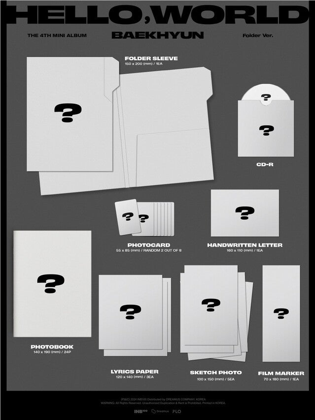 [PREORDER] BAEKHYUN - HELLO, WOLRD (4TH MINI ALBUM) (FOLDER VER.)