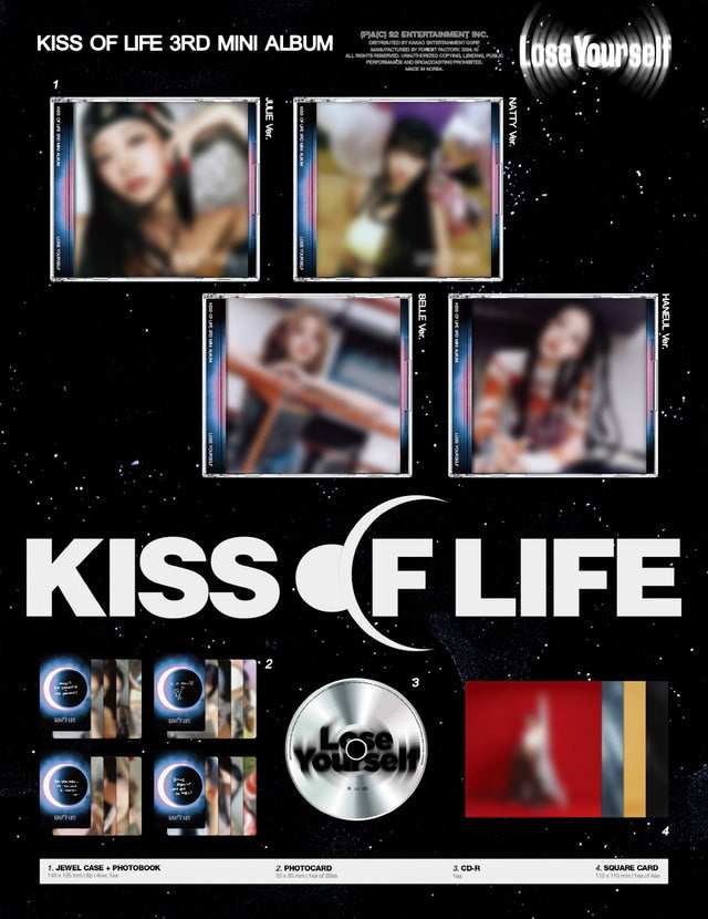 [PREORDER] KISS OF LIFE - LOSE YOURSELF (3RD MINI ALBUM) (JEWEL VER.)