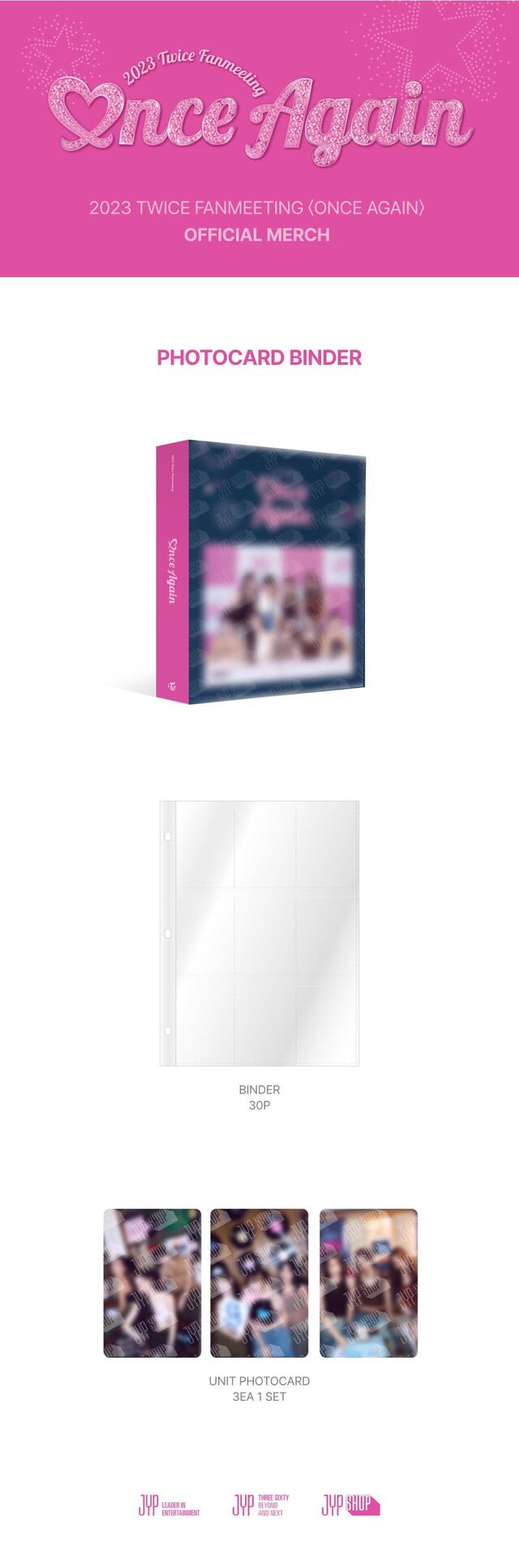 [PREORDER] TWICE - ONCE AGAIN PHOTOCARD BINDER