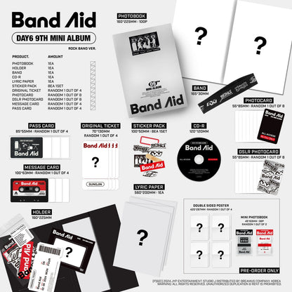 [PREORDER] DAY6 - BAND AID 9TH MINI ALBUM