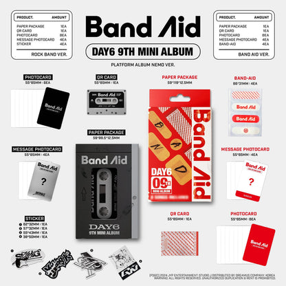 [ON HAND] DAY6 - BAND AID 9TH MINI ALBUM (PLATFORM VER)