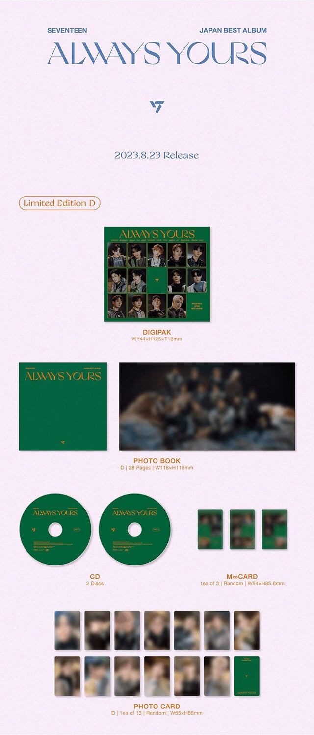 [PREORDER] SEVENTEEN - JP BEST ALBUM 'ALWAYS YOURS' TYPE D