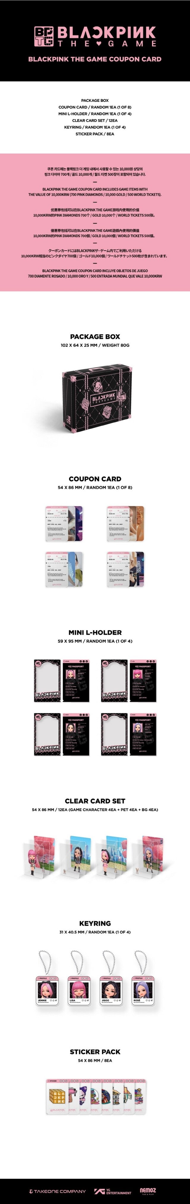 [PREORDER] BLACKPINK - THE GAME COUPON CARD