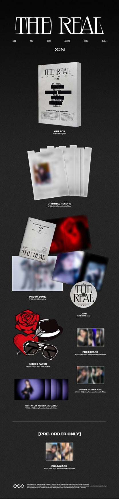 [PREORDER] X:IN - THE REAL (2ND MINI ALBUM)