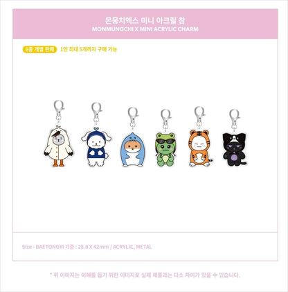 [PREORDER] MONSTA X - MONMUNGCHI X MINI ACRYLIC CHARM