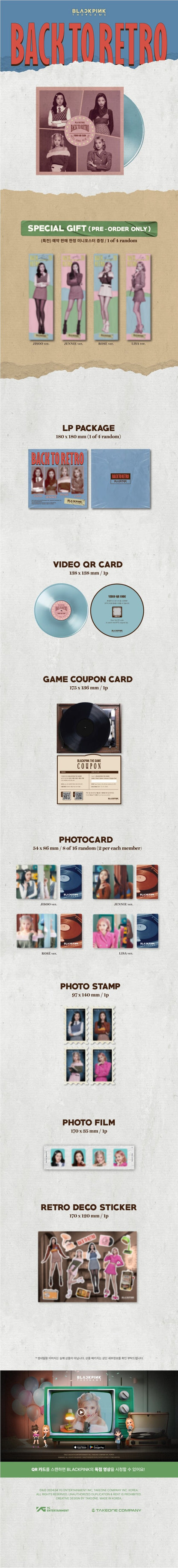 [PREORDER] BLACKPINK - THE GAME PHOTO CARD COLLECTION BACK TO RETRO