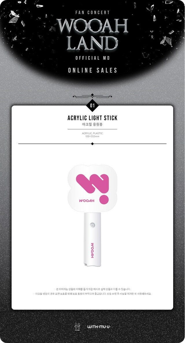 [PREORDER] WOOAH - WOOAH-LAND ACRYLIC LIGHT STICK