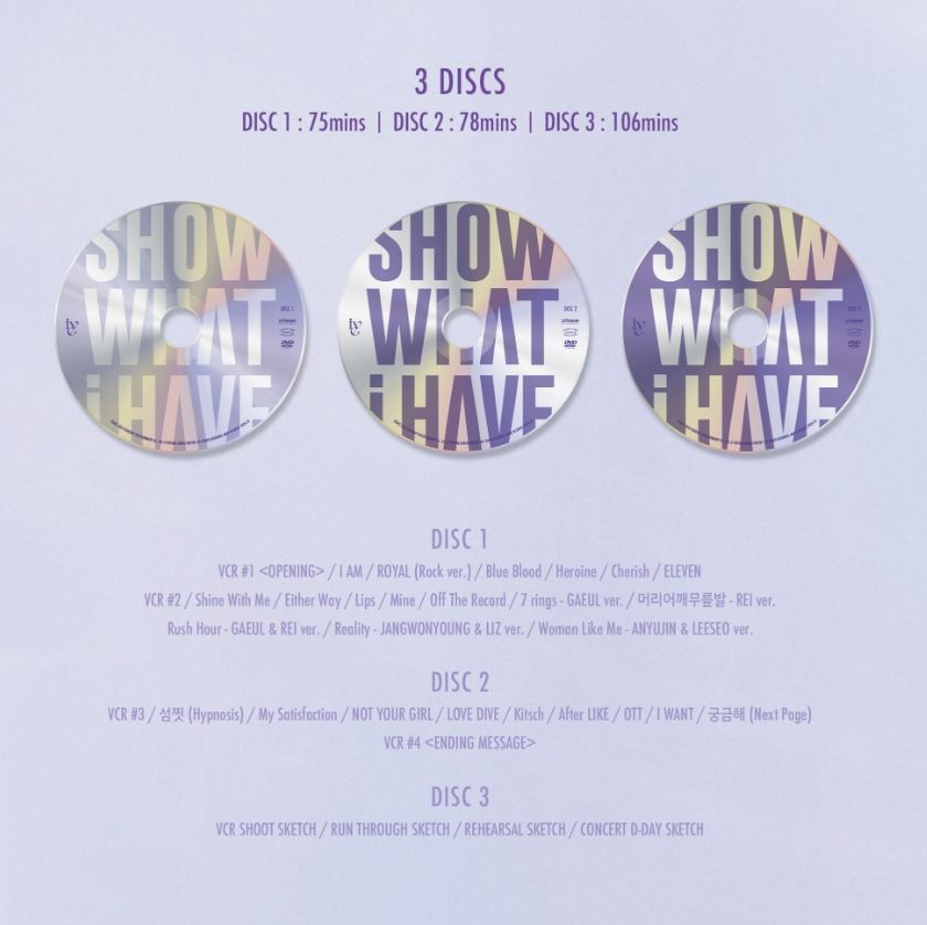 [PREORDER] POB IVE - THE 1ST WORLD TOUR SHOW WHAT I HAVE DVD