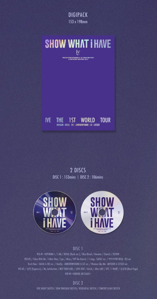 [PREORDER] IVE - THE 1ST WORLD TOUR SHOW WHAT I HAVE BLU-RAY