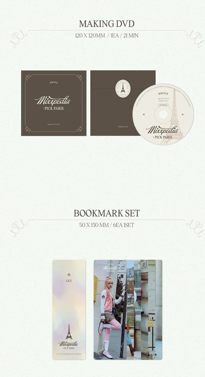 [PREORDER] JYP SHOP NMIXX - NMIXXPEDIA : PICK PARIS (2ND PHOTOBOOK)