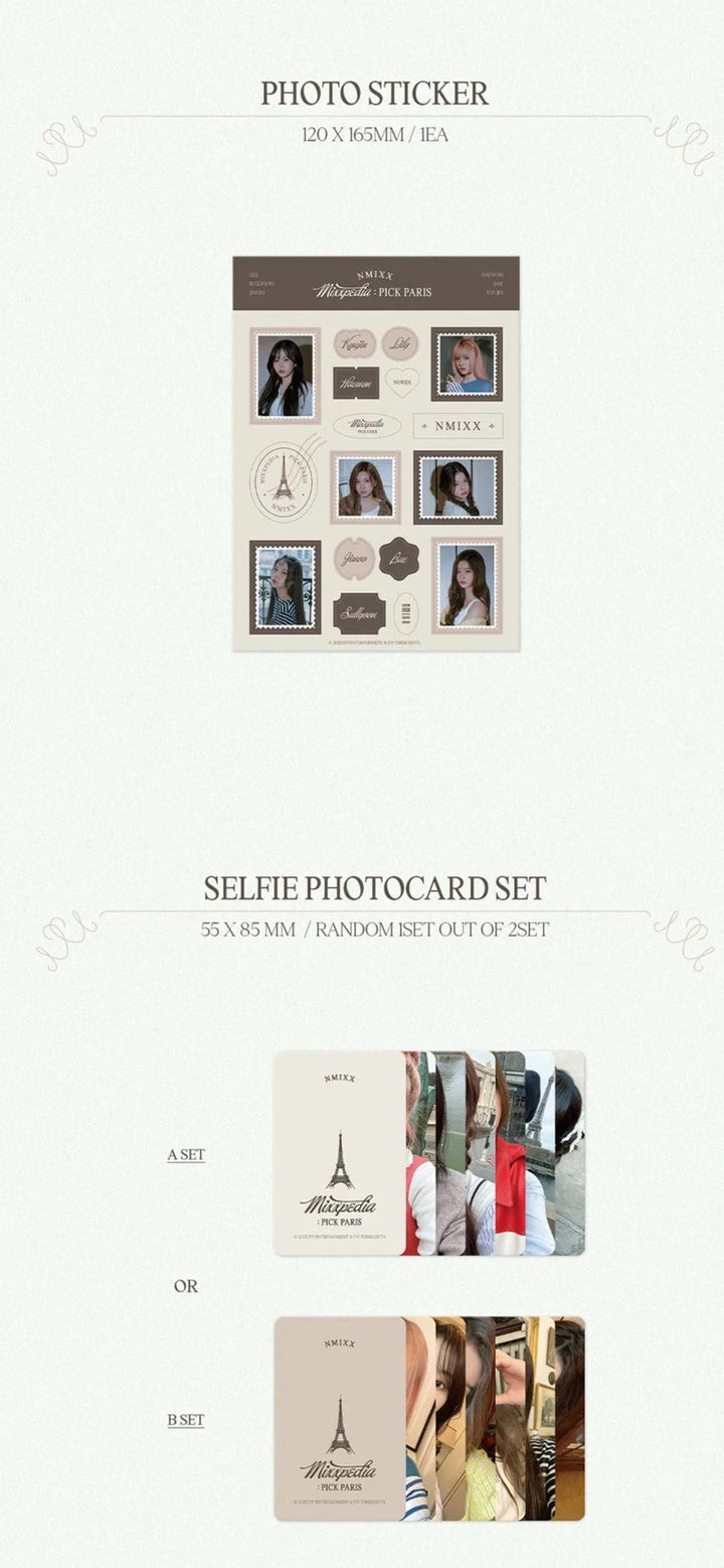 [PREORDER] JYP SHOP NMIXX - NMIXXPEDIA : PICK PARIS (2ND PHOTOBOOK)