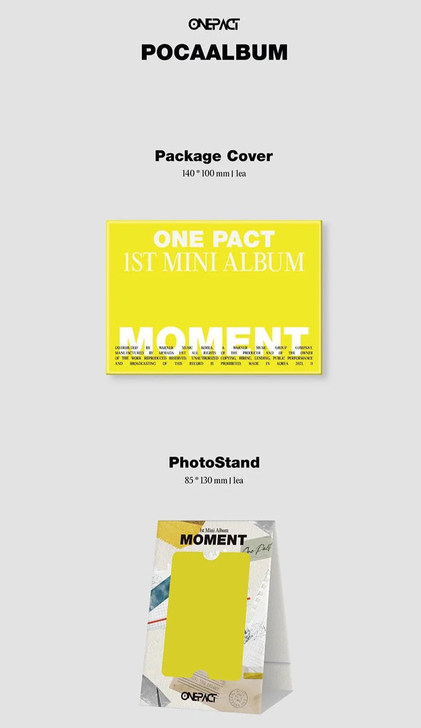 [PREORDER] ONE PACT - [MOMENT] (1ST MINI ALBUM) (POCAABLUM)