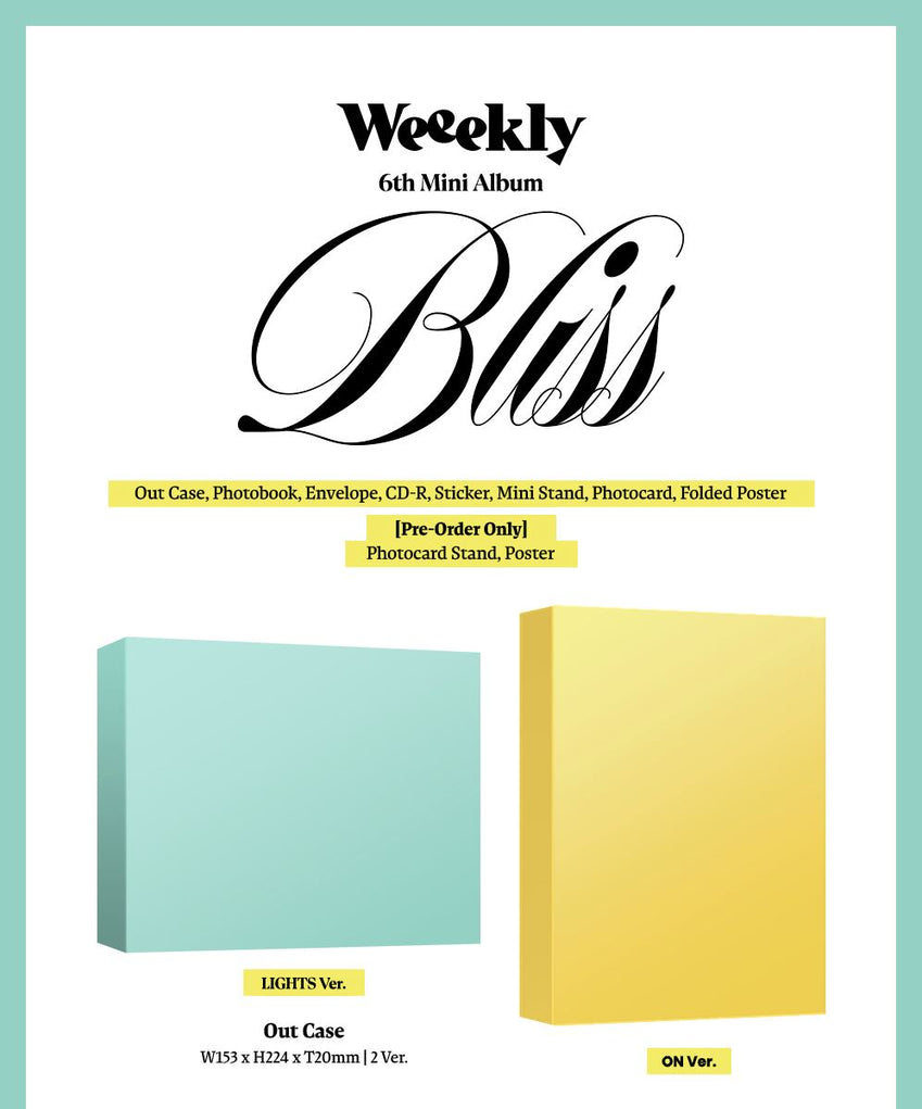 [PREORDER] WEEEKLY - BLISS (6TH MINI ALBUM)