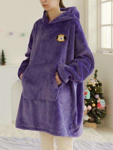 [PREORDER] BT21 BABY - HOLIDAY HOODIE BLANKET