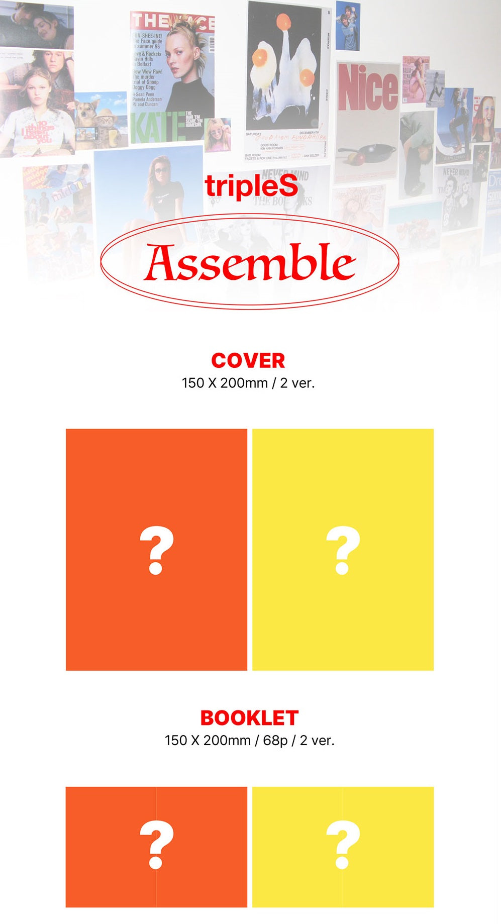 [PREORDER] TRIPLES - MINI ASSEMBLE